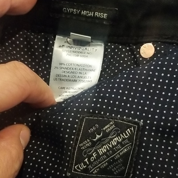 CULT OF INDIVIDULITY HIGH RISE JEAN Size 27 - Picture 6 of 8